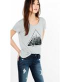 Express Women's Tees Express One Eleven Nyc Triangle Graphic T-shirt