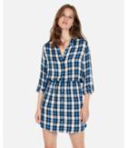 Express Womens Plaid Fit And Flare
