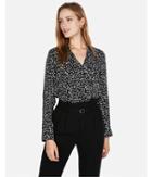 Express Womens Floral Satin Twill City Shirt By Express