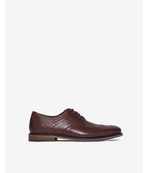 Express Mens Pebbled Wingtip Brogue Dress