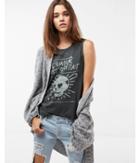 Express Womens L'amour Skull Graphic Tank