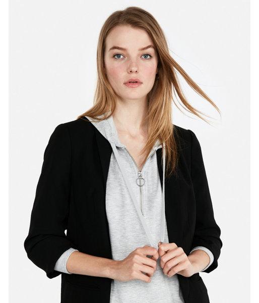 Express Womens Express One Eleven Quarter Zip Hoodie