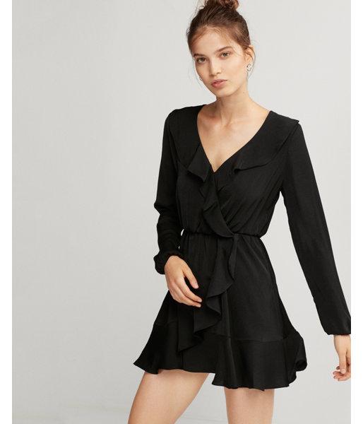 Express Ruffle Fit And Flare