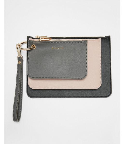 Express Womens Melie Bianco Lexi 3 In 1 Clutch Wristlet