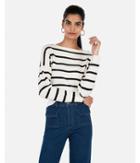Express Womens Striped Dolman Pullover