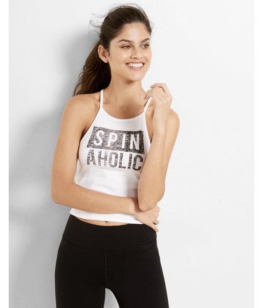 Express Womens Exp Core Spinaholic Graphic Abbreviated Cami