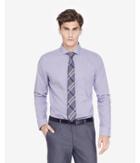 Express Mens Fitted Micro Check Dress