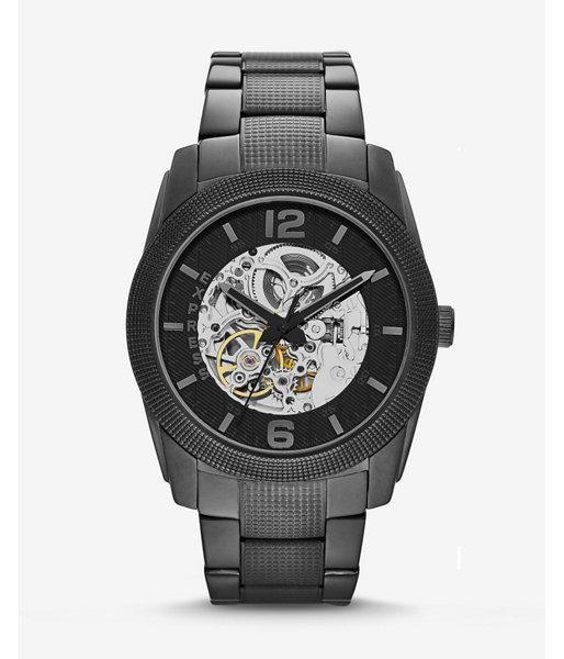 Express Automatic Analog Bracelet Watch - Black