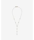 Express Womens Mixed Cubic Zirconia Y Necklace
