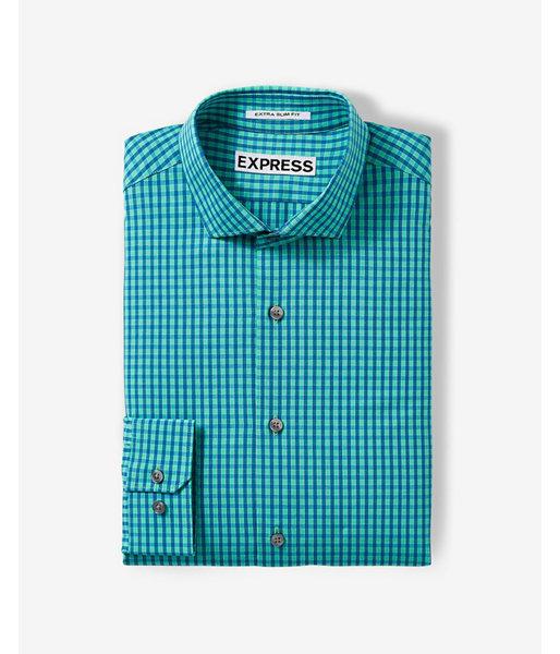 Express Mens Slim Fit Small Check Dress