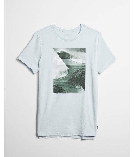 Express Mens Ocean Crew Neck Graphic Tee