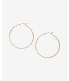 Express Womens Stone Front Hoop Earrings