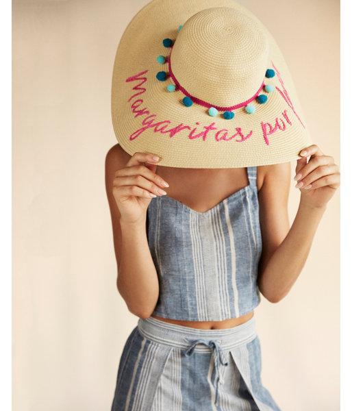 Express Womens Margaritas Por Favor Floppy Hat