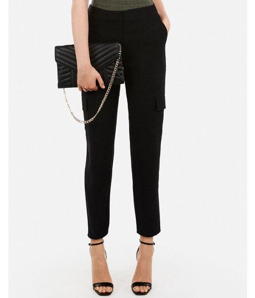 Express Womens Mid Rise Pull-on Utility Ankle Pant