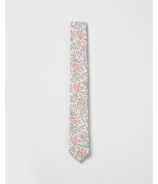 Express Mens Slim Multicolor Floral Liberty Fabric Tie