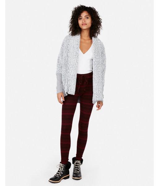 Express Womens Express One Eleven Sherpa Cocoon Cover-up