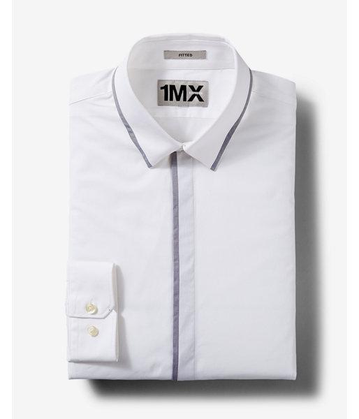 Express Mens Fitted Piped Dress