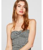 Express Womens Express One Eleven Gingham Tube Top