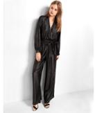 Express Womens Wide Leg Surplice Jumpsuit