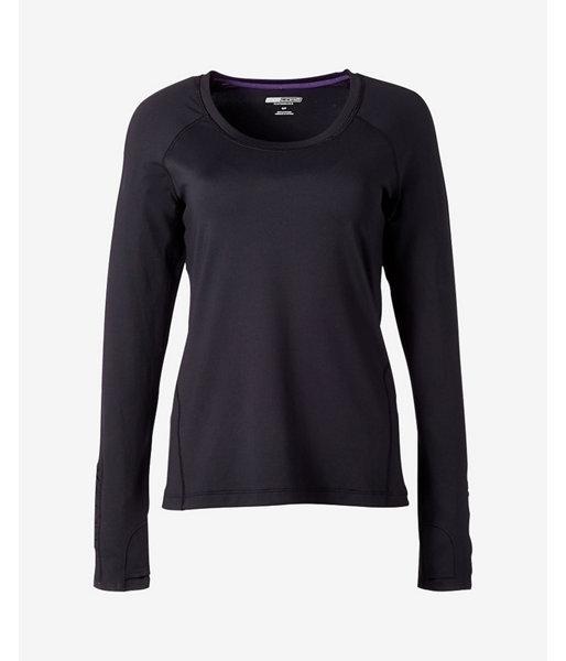 Express Black Exp Core Long Sleeve Back Cutout Tee