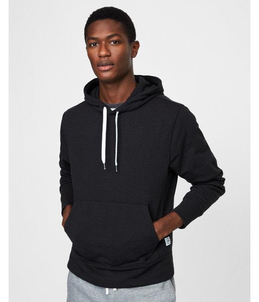 Express Mens Solid Fleece Popover Hoodie