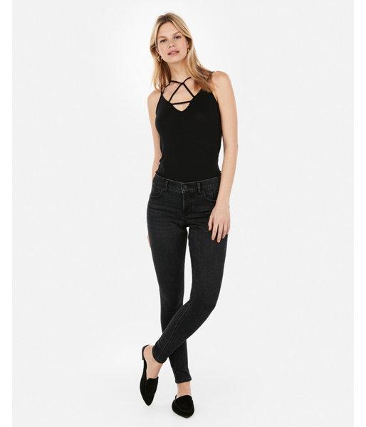 Express Womens Express One Eleven Strappy Front Tank