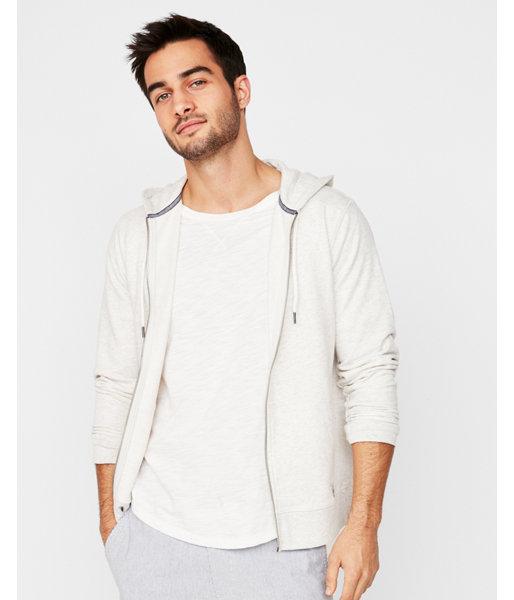 Express Mens Terry Zip Front Hoodie