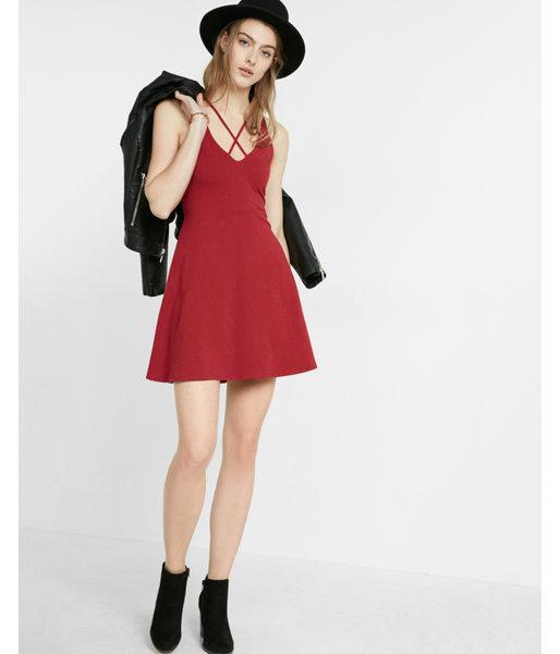 Express Womens Strappy V Neck