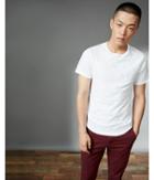 Express Garment Dyed Slub Jersey Cotton Crew Neck Tee