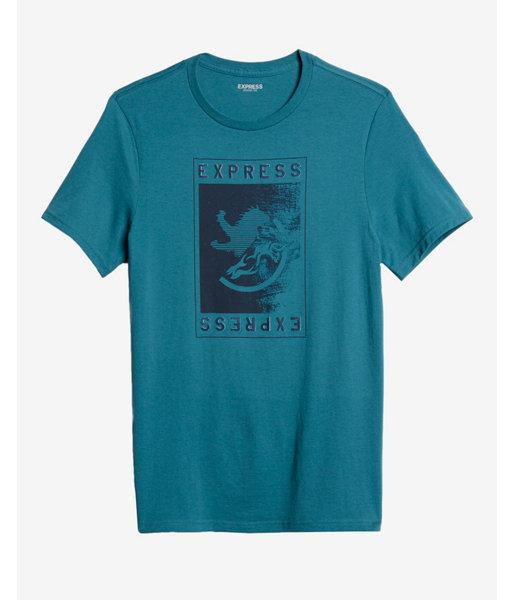 Express Mens Lion Duality Graphic Tee