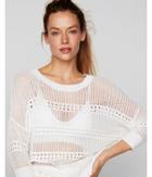 Express Womens Open Stitch Pullover