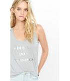 Express Women's Tanks Express One Eleven Don't Do Mornings Graphic Tank