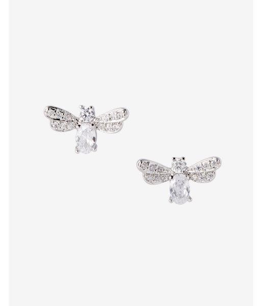 Express Womens Cubic Zirconia Bee Post Earrings