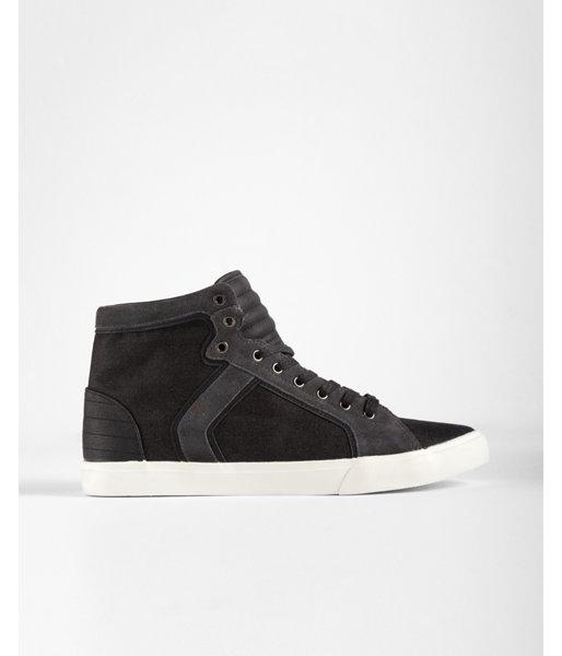 Express Black Denim High Top