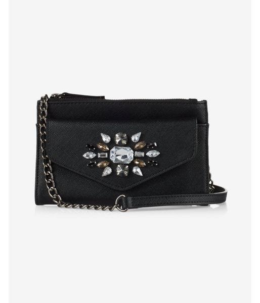 Express Gem Flap Double Zip Cross Body Bag