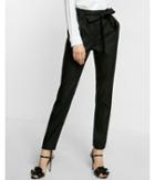 Express Linen Blend Belted Ankle Pant