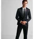 Express Mens Skinny Innovator Black Satin Peak Lapel Tuxedo Jacket