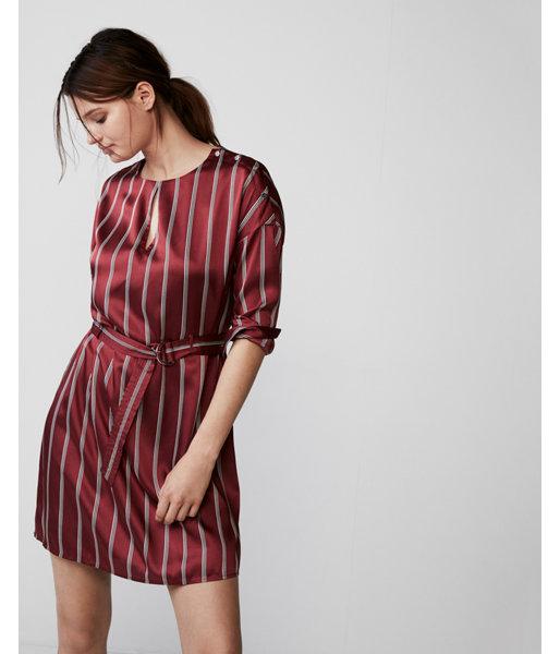 Express Womens Stripe D-ring Belted