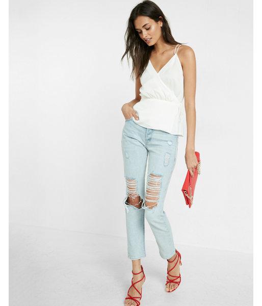 Express Womens V-neck Wrap Cami
