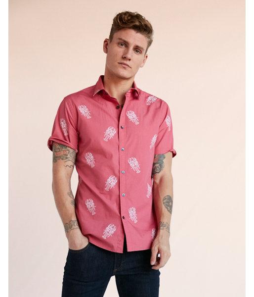 Express Mens Soft Wash Lobster Short Sleeve Cotton