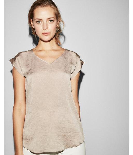Express Womens V-neck Rolled Sleeve Easy Tee
