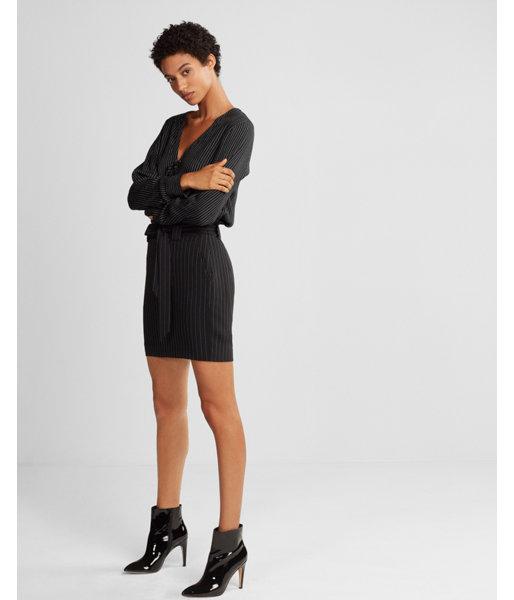 Express Womens Tie Waist Stripe