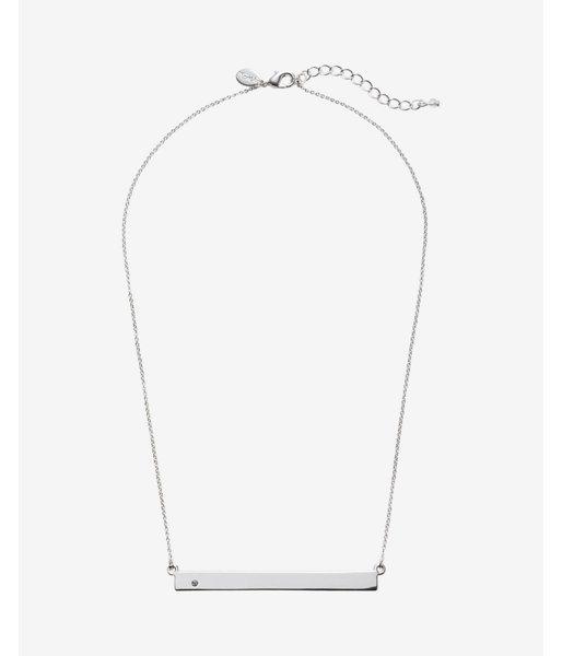 Express Single Stone Bar Pendant Necklace