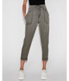 Express Womens High Waisted Snap Front Soft Jogger Pant