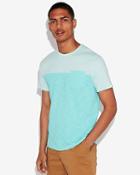 Express Mens Color Block Crew Neck T-shirt