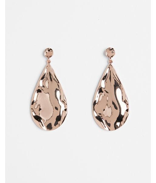 Express Womens Textured Metal Teardrop Earrings