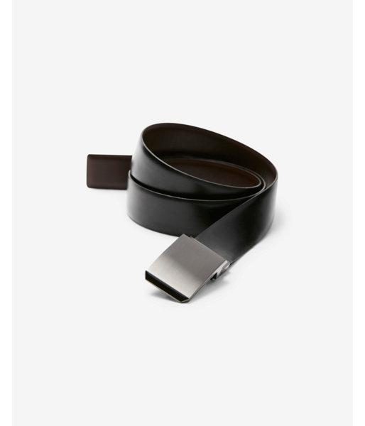 Express Mens Smooth Plaque Reversible Belt