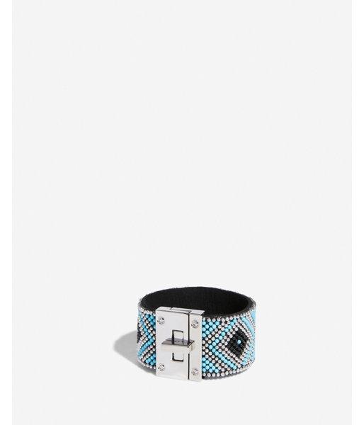 Express Womens Beaded Turnlock Bracelet