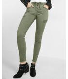 Express Womens Mid Rise Lace-up Cargo Ankle