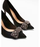 Express Womens Embellished Bow Pointed Toe Pumps